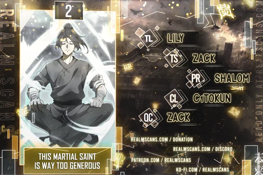 This Martial Saint Is Way Too Generous Chapter 2