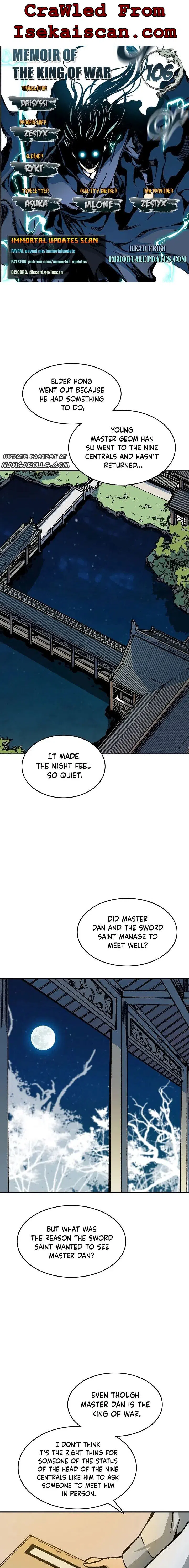 Memoir Of The God Of War Chapter 106