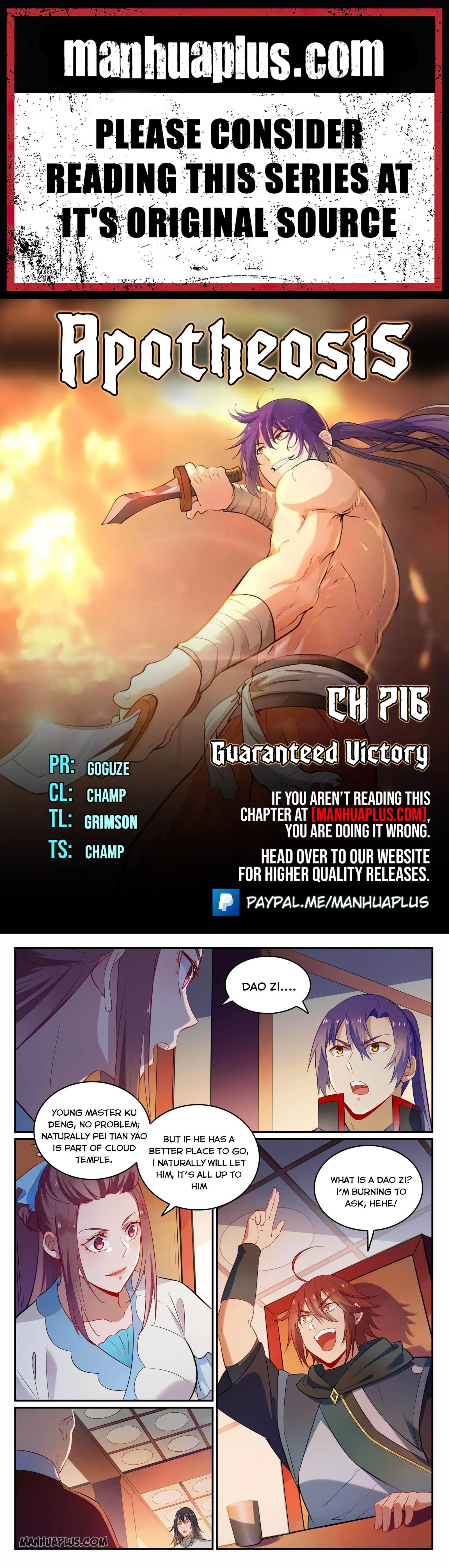 Apotheosis Chapter 716