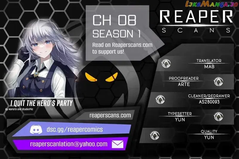 I Quit the Hero’s Party chapter 8