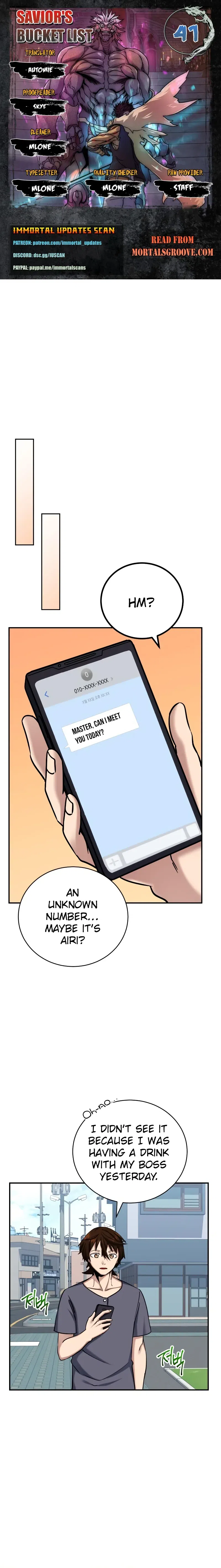 The Saviors Bucket List chapter 41