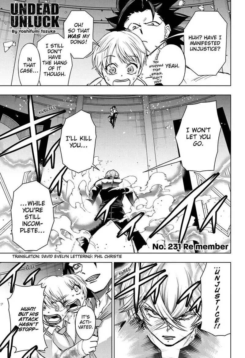 Undead Unluck chapter 231
