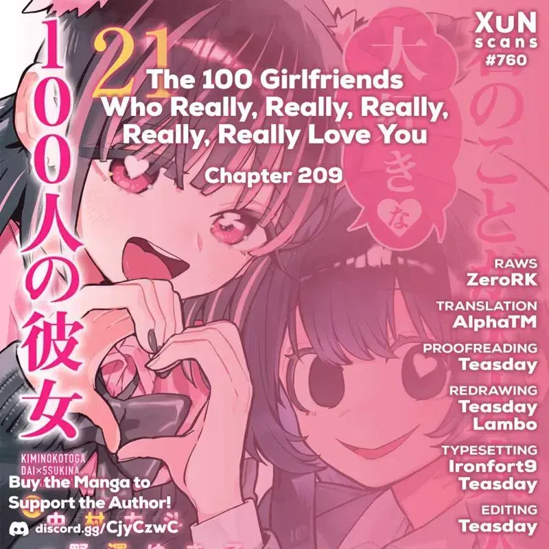the 100 girlfriends who really love you chapter 209